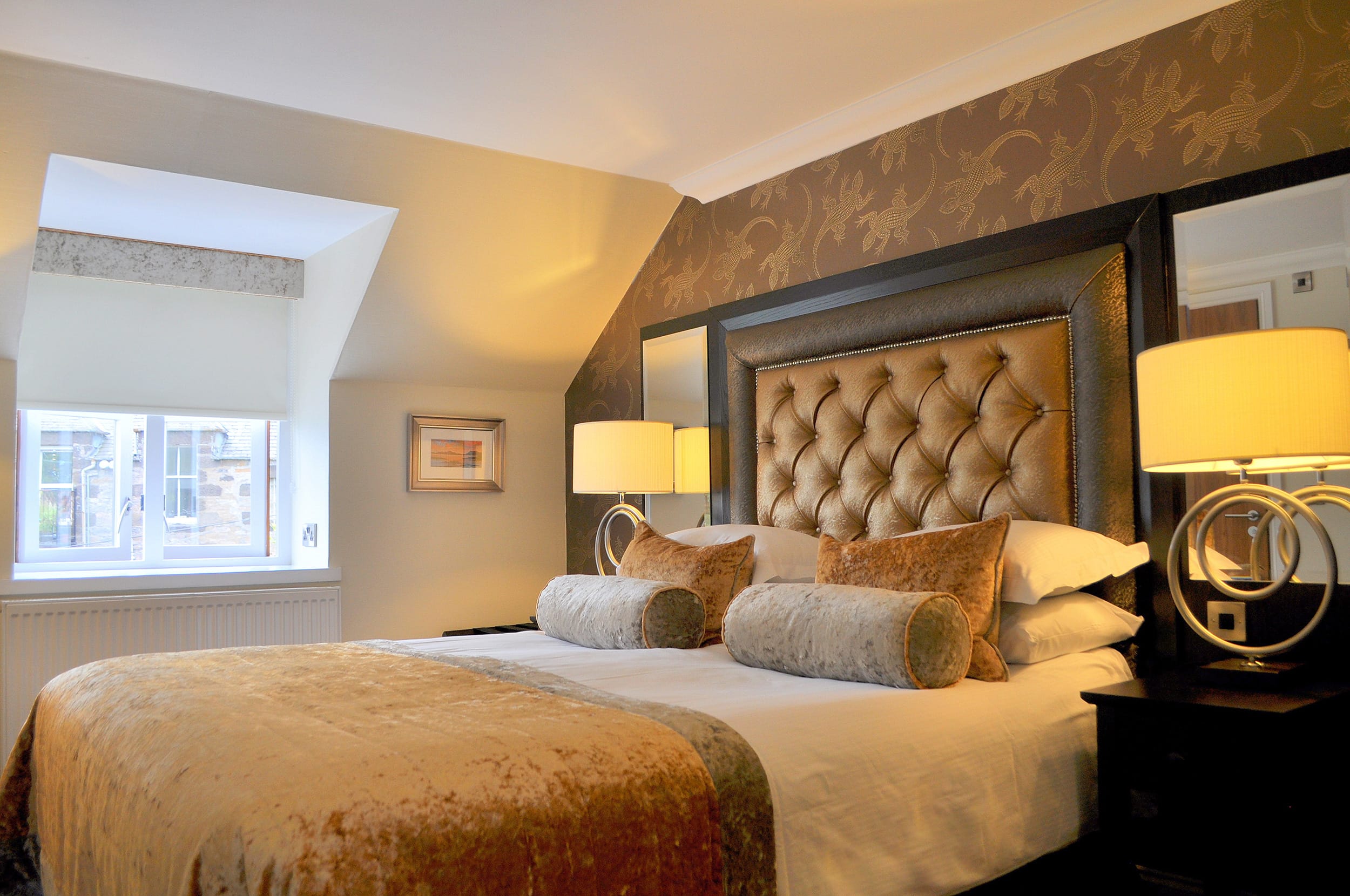 A standard bedroom at The Old Mill Inn, Pitlochry